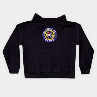 Short-lived Baltimore Claws ABA Basketball Kids Hoodie